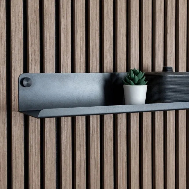 Black Shelf 519mm inc Black Screws - 519 mm